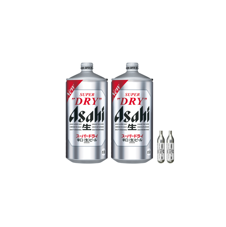 スーパードライ2L × 2本(ミニガス付属)