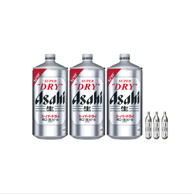 スーパードライ2L × 3本(ミニガス付属)